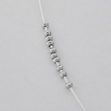 Przekładka oponka z mosiądzu w kolorze srebrnym 3mm