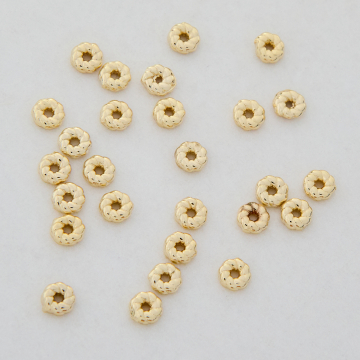 Przekładka oponka skręcana z mosiądzu w kolorze złotym 4mm