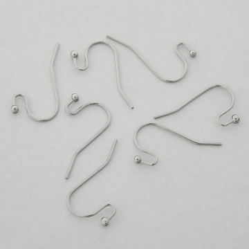 Bigle z lutowaną kulką z mosiądzu w kolorze srebrnym 9mm