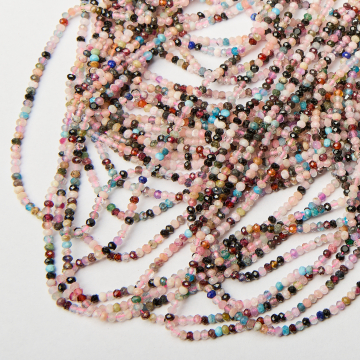 Mix kamieni oponka fasetowana 2x3mm