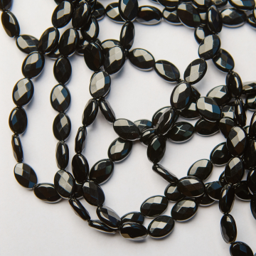 Onyks owal fasetowany 8,5x12mm