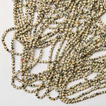 Jaspis dalamtyński kulka fasetowana 3mm