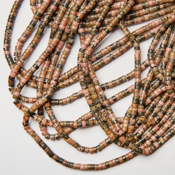 Rodonit krążek gładki 2,5x4,5mm