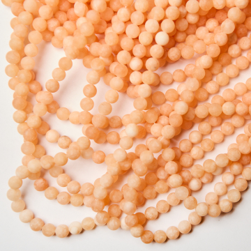 Agat brzoskwiniowy kulka gładka matowa 8,5mm