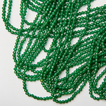 Agat butelkowy kulka fasetowana 3mm