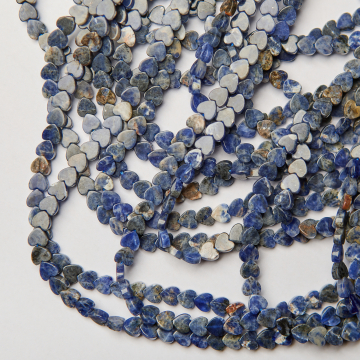 Sodalit serce gładkie 6mm