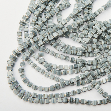 Koraliki millefiori kostka 6x5,5mm