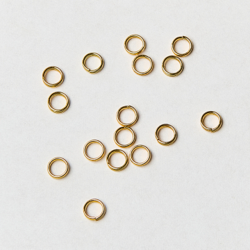 Kółeczka sprężynki ze stali 5mm PVD