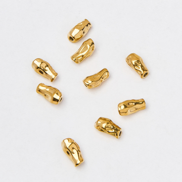 Koralik ze stali podłużny gnieciony 5x10mm PVD