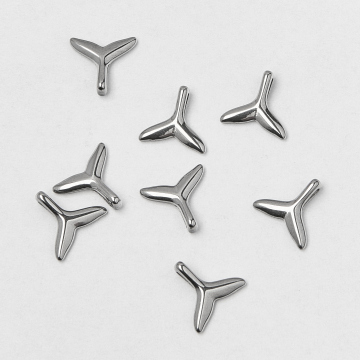 Koralik ze stali ogon delfina 9,5mm