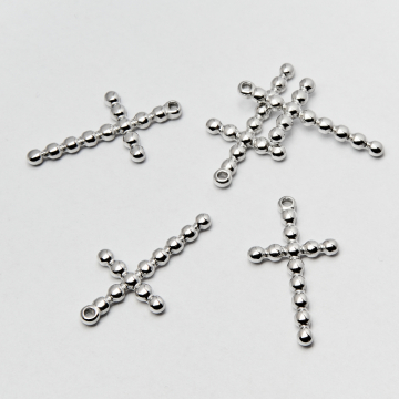 Zawieszka ze stali krzyż z kulek 33mm