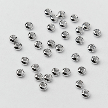 Przekładka oponka z mosiądzu w kolorze srebrnym 3mm