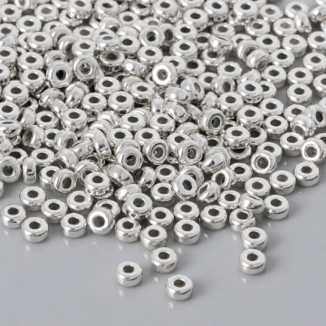 Oponki z mosiądzu posrebrzane 1,5x3mm