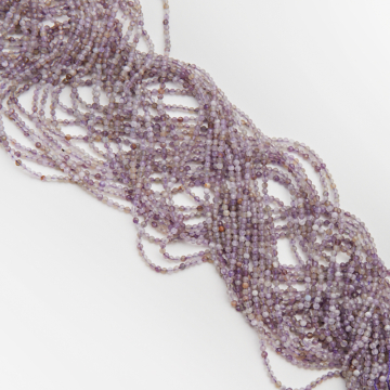 Ametyst kulki fasetowane 2,5mm