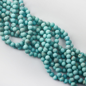 Howlit turkusowy kulki matowe 8,5mm
