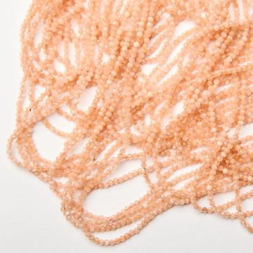 Kamień słoneczny kulka fasetowana 2mm