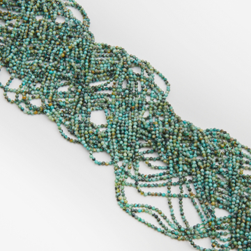 Turkus afrykański kulki fasetowane 2.5mm