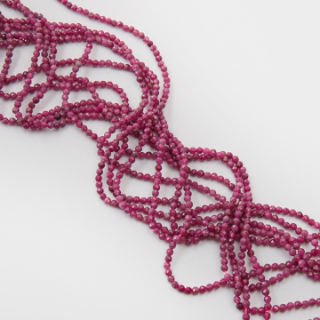 Rubin kulki fasetowane 3 mm Rubin kulki fasetowane 3 mm