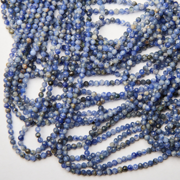 Sodalit kulka fasetowana 3,5mm