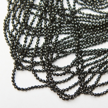 Czarny turmalin kulka fasetowana 3mm