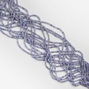 Tanzanit naturalny kulka fasetowana 3mm