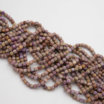 Fosfosyderyt kostka fasetowana 4mm