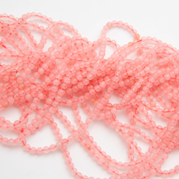 Kryształ górski różowy kulka gładka 3,5mm