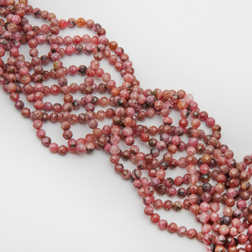 Rodonit kulka fasetowana 6mm