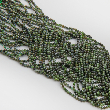 Diopsyt kulka fasetowana 3mm