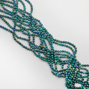 Azuryt kulka fasetowana 4mm