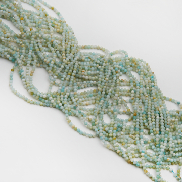 Amazonit kulka fasetowana 3mm