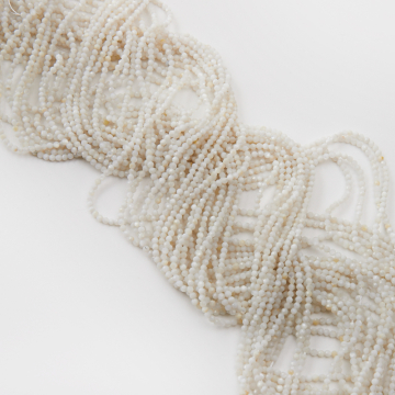 Biały kamień księżycowy kulka fasetowana 2mm