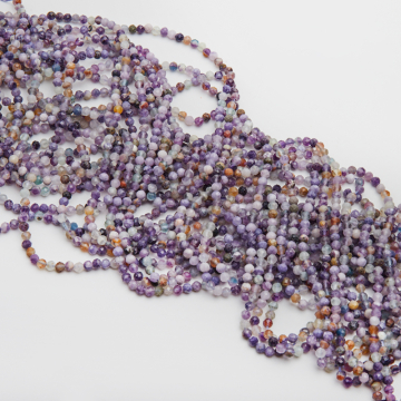 Fluoryt kulka fasetowana 4mm