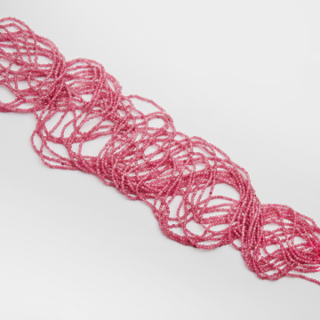 Różowy turmalin kulka fasetowana 2mm