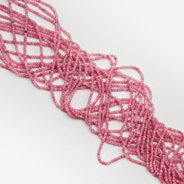 Turmalin różowy oponka fasetowana 2x3mm