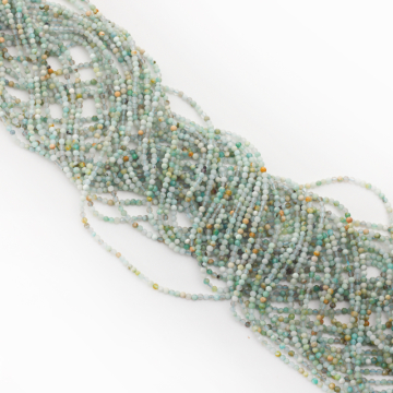 Amazonit kulka fasetowana 2,5mm