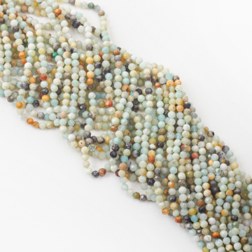 Amazonit kulka fasetowana 4mm
