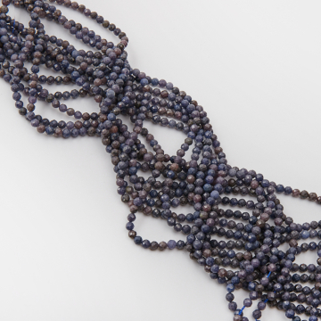 Rubin z szafirem kulka fasetowana 4mm