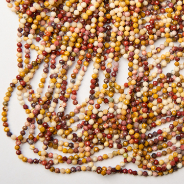 Jaspis mokait kulka fasetowana 3mm