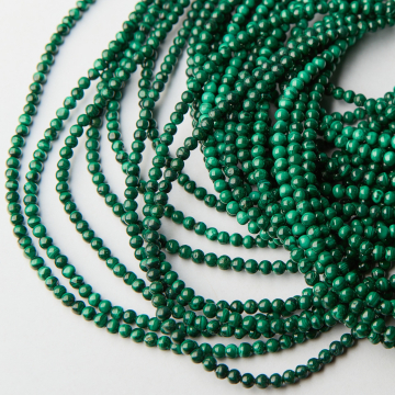 Malachit naturalny kulka gładka 4,5mm