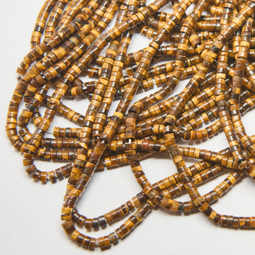 Tygrysie oko krążek gładki 2,5x4,5mm