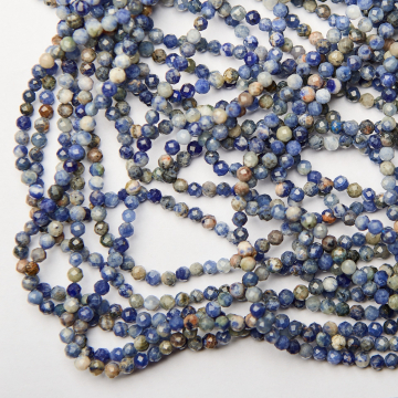 Sodalit kulka fasetowana 4mm