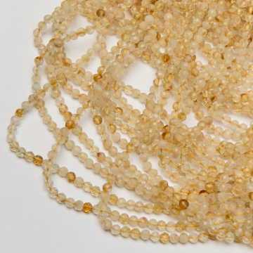 Cytryn kulka fasetowana 4mm