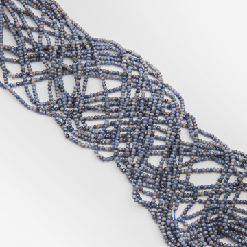 Szafir oponka fasetowana 2x3mm