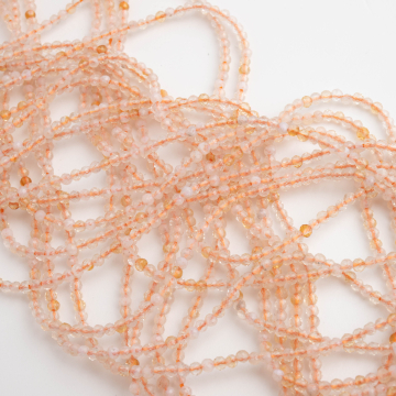 Kamień słoneczny kulka fasetowana  2mm