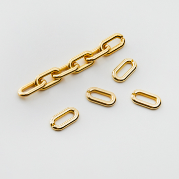 Ogniwa łańcucha akrylowe ogniwa owalne gładkie 20x11mm