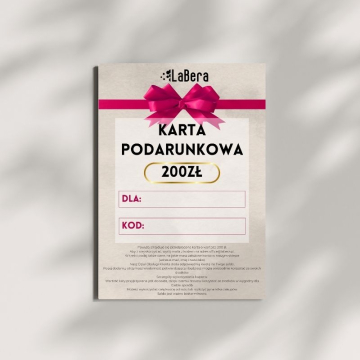 Karta podarunkowa o wartości 200 zł (PDF)