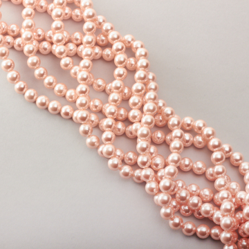 Perły seashell kulka gładka 8mm