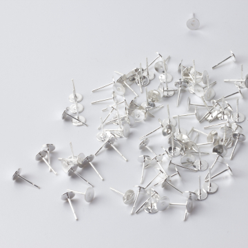 Srebrne sztyfty do przyklejania próba 925 6mm