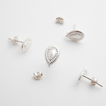 Srebrne kolczyki łezki AG925 10,5mm